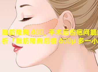 脂肪隆胸 🕸 手术后伤疤问题解析「脂肪隆胸后很 🌵 多一小块的怎么办」